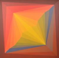 Large Doris Leeper Abstract Geometric Painting, 65H - Sold for $4,480 on 05-06-2023 (Lot 64).jpg